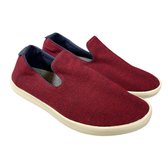 allbirds Other - Allbirds Mens Shoes Size 13 Olympus TREE LOUNGER WL Loafers Red Slip On Wool